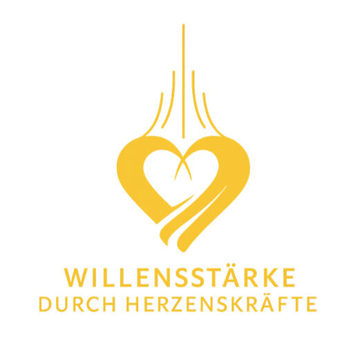 Logo „Willensstärke durch Herzenskräfte“ – Symbol für innere Stärke, Herzenergie und Bewusstseinsarbeit. www.willenstaerke.com